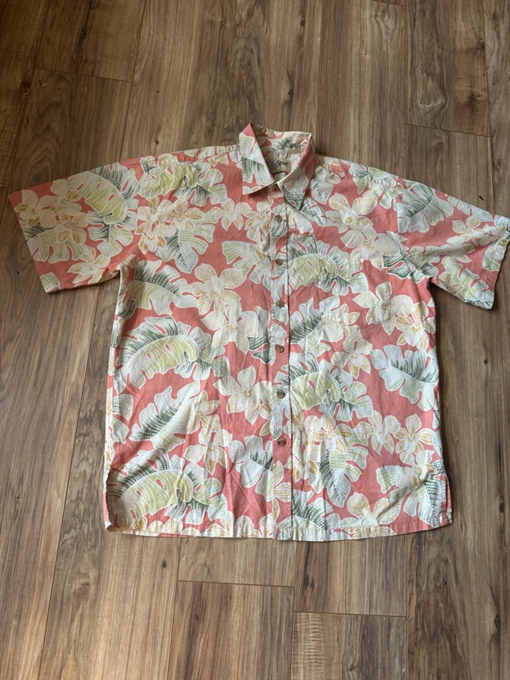Cooke Street Honolulu Hawaiian Shirt Large Floral Aloha Beach Resort